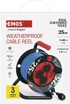 EMOS P08625W produžni kabel na kolutu 25 m, 4 utičnice, 1,5 mm², plavi