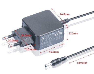 COREPARTS Adapter napajanja, 10 W, 5 V, 2 A, utikač 5,5 × 2,5 mm, EU zidni