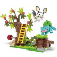 Pokemon Mega Construx set Emolga and Bulbasaur Charming Woods, 10 cm