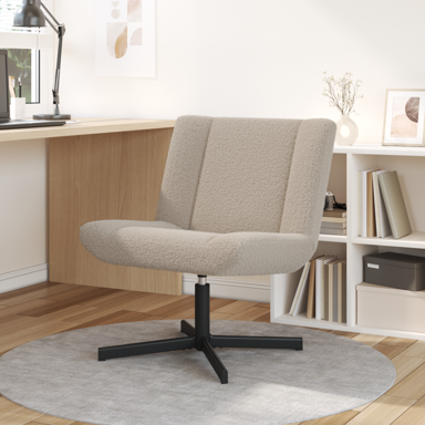 Akcentna stolica, poliester, standard, rotacija, svijetlosiva