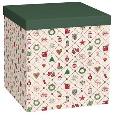 STEWO ukrasna kartonska kutija X-mas, 23 x 23 x 24 cm