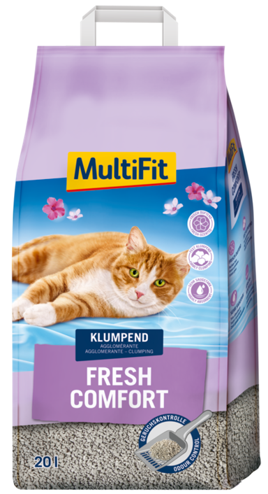 MULTIFIT Pijesak za mačke Fresh Comfort, 20 L