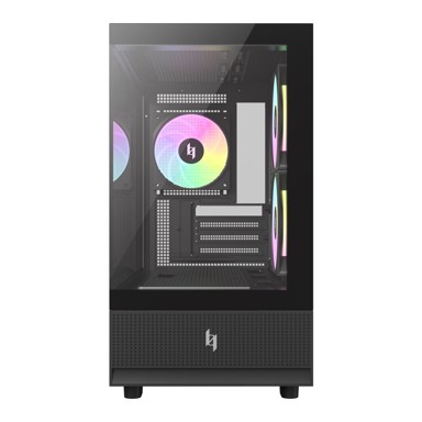 GAMEMAX Kućište računala NEX C31 BK, micro-ATX/Mini-ITX, 2x 120 mm + 1x 120 mm, crna