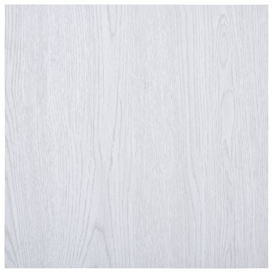 Samoljepljive podne obloge 5,11 m² PVC bijele