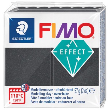 STAEDTLER Masa za modeliranje 8010-91, FIMO Effect Metallic, 57 g, metalik siva