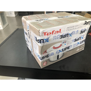 TEFAL Ekspres lonac Clipsominut Perfect, 6 L, crveno-inox