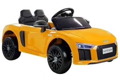 Auto na akumulator Audi R8 Spyder, žuti