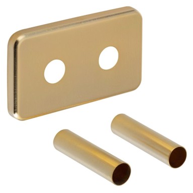 SAPHO Rozeta za priključke TWIN, pravokutna, zlatna mat