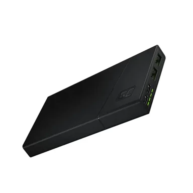 GREEN CELL Powerbank PBGC02S, 10000 mAh, litij-polimer, crna