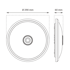 LED plafonjera sa senzorom 16W 4000K, promjer 29 cm 