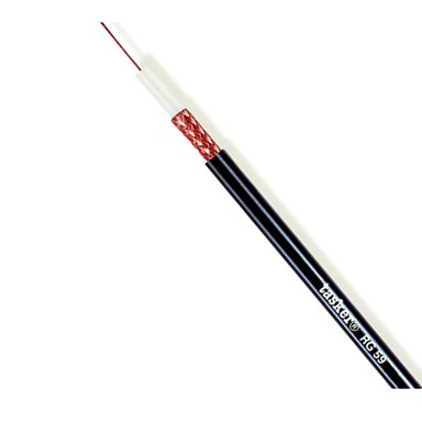 TASKER Kabel koaksijalni RG59, 75 Ohm, 1 m, crna