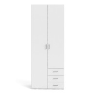 TVILUM Bijeli ormar 78x200 cm Space 