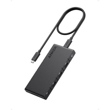 ANKER USB Hub 364, USB-C/10u1, crni