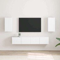 TV zidni ormar, 2 komada, Bijelo 30 x 31 x 60 cm, konstruirano drvo