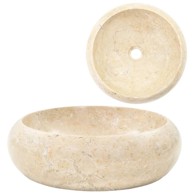 Umivaonik 40x12 cm, krem mramorni