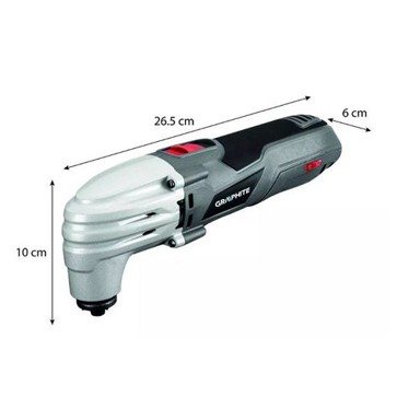 GRAPHITE Višenamjenski alat, 250 W, 15.000–21.000 o/min, s kovčegom