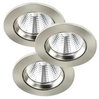 NORDLUX Fremont 3-kit ip23 2700k ugradbena svjetiljka mat krom led ip23