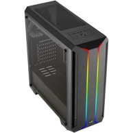 AEROCOOL Kućište Skyline ARGB V1, mid tower, ATX, akril, crno