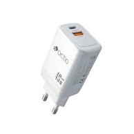 OCTIO Kućni punjač Volta AC45W Dual GaN, USB-A/USB-C, PD 45W, bijeli