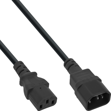 INLINE Kabel za napajanje B-16632A, C13-C14, 2 m, crna