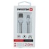SWISSTEN Kabel USB/Lightning, srebrni, pleteni, 2m