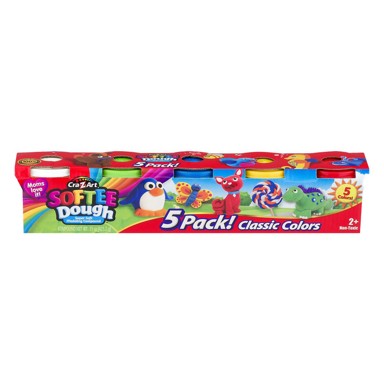 CRAZART Plastelin 5 Pak 85g Softee Dough