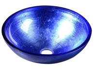 SAPHO MURANO BLU Umivaonik, Ø40 cm, staklo, plava