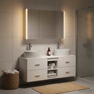 Set kupaonskog namještaja, 4 kom, bijela