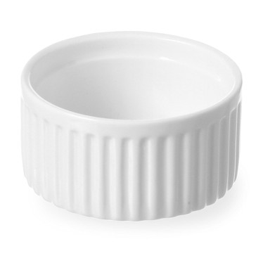 HENDI Posuda za pečenje, ø 9 cm, porculanska, bijela