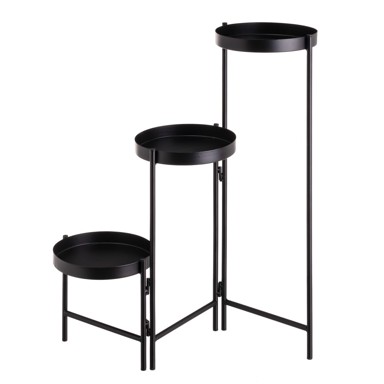 CASA SELECCIÓN Metalni stalak za tegle za cvijeće (visina 60 cm), metal, prirodna