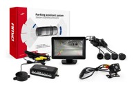 AMIO TFT01 Parkirni senzori s HD-315 LED kamerom 4 crna senzora