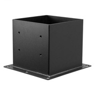 VEVOR Nosač stupa 92 x 92 mm, 4 kom, crni