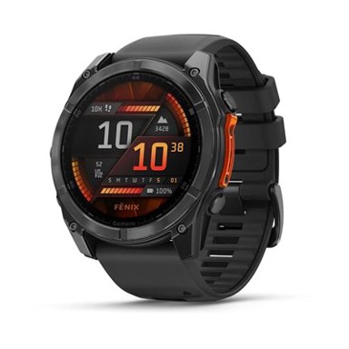GARMIN Pametni sat Fenix 8, 51 mm, AMOLED, multisport, sivo/crni remen