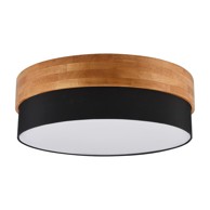 TRIO Crna/u prirodnoj boji stropna svjetiljka s tekstilnim sjenilom Seasons 