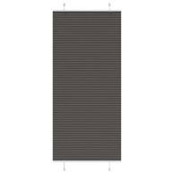 Plisirana roleta crna 85x200 cm širina tkanine 84,4 cm