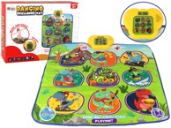 Podloga za ples s motivom dinosaura, 90cm x 86cm