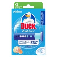 DUCK Gel za čišćenje i osvježavanje WC školjke Fresh Discs Marine, baza i punjenje, 36 ml