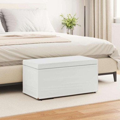 Stolica 81x41x40 cm, umjetna koža i drvo, bijela