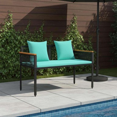 Vanjska klupa 117x54x74,5 cm, crna
