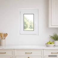 RISOR podrumski prozor PVC 50 x 55 cm, bijeli iznutra