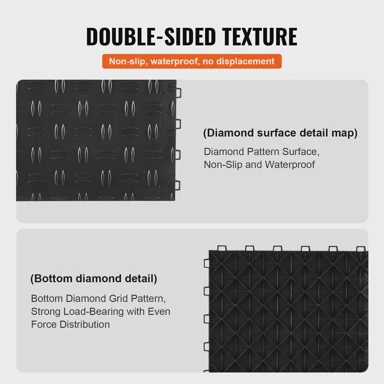 VEVOR Pločice za garaže s međusobnim povezivanjem za potpunu zaštitu podova, plave, 25 kom