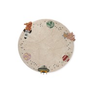 LORENA CANALS Krem periv/ručno rađen pamučan dječji tepih za igru ø140 cm Interstellar Journey 