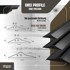 DQ-PP brtva za garažna vrata, 21 x 115 mm, 6 m, crna