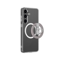 AMAZINGTHING Minimal Mag Case silikonska maskica s magnetskim prstenom za Samsung Galaxy S25+, prozirna