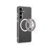 AMAZINGTHING Minimal Mag Case silikonska maskica s magnetskim prstenom za Samsung Galaxy S25+, prozirna