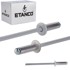 Aluminijske slijepe zakovice u boji 4 x 12 mm RAL 9006, 500 kom.