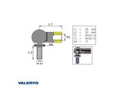 VALERYD Prihvat amortizera metalni m10 35mm 6820309