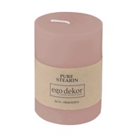EGO DEKOR Roza svijeća Eco candles Friendly, 37 h