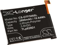 Baterija za  Smartphone Alcatel One Touch 3 Dual SIM, OT-5086D, Typ TLp029D1