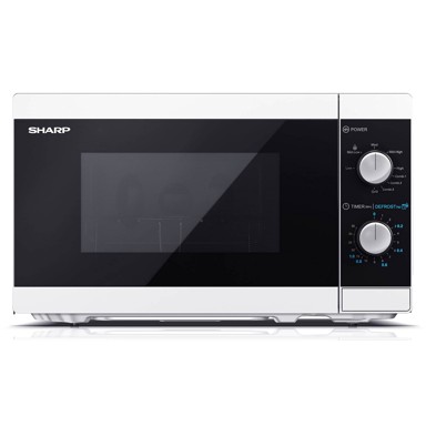 SHARP Mikrovalna pećnica YC-MG01E-W 20lit, grill, analogna, bijela